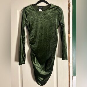 Green short dress with long sleeves. Rebel Sugar Glitter size M. Never worn
